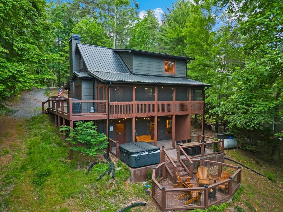 Lakeside Retreat Hot Tub Fishing Hiking Ellijay Exterior photo